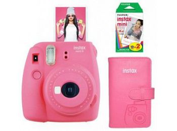 Fujifilm Instax Mini 9 (pink) + dupla film + laporta album