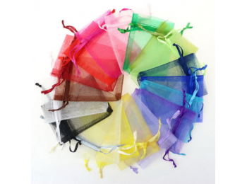 Organza zsák - éjjkék - /EV/