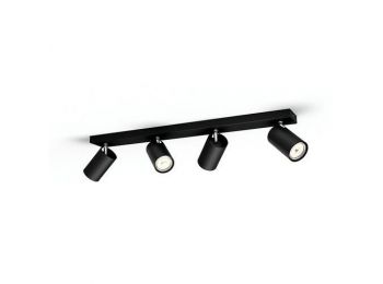 Philips KOSIPO fekete négyes billenthető lámpatest, GU10/