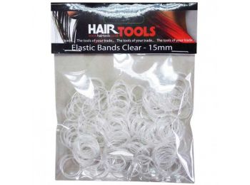 Hair Tools átlátszó mini hajgumi, 300 db