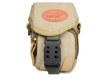 Kalahari GOBABIS K-2 vászon kompakt fényképezőgép táska, khaki