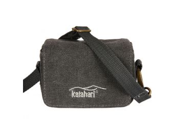Kalahari GOBABIS K-9 vászon kompakt fényképezőgép táska, fekete