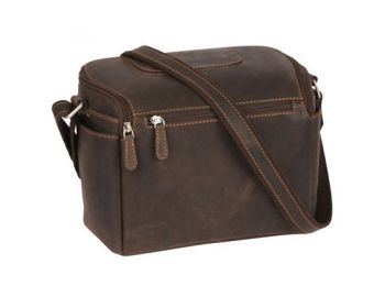 Kalahari KAAMA L-15 elegáns bőr fotós válltáska