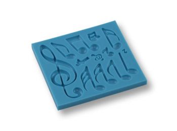Violinkulcs és hangjegyek szilikon fondant formázó