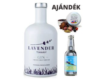 Lavender Tihany gin - 0,7L (40%) ajándék fűszerrel és tonikkal