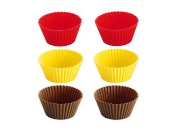 6 db Tescoma Delicia 9 cm-es óriás szilikon muffin kapszli