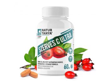 Natur Tanya SZERVES C ULTRA 1500mg Retard C-vitamin csipkebogyó kivonattal 60db