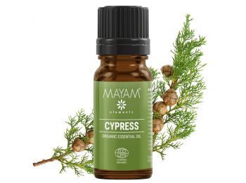 Mayam Európai ciprus illóolaj tiszta Bio, Ecocert / Cosmos 10ml