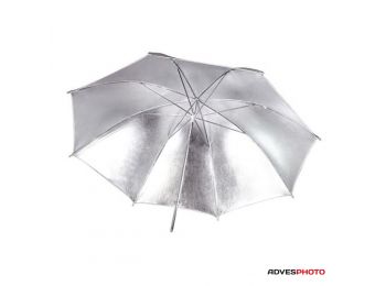 Godox ezüst reflex ernyő, fehér külsövel 84cm (33"