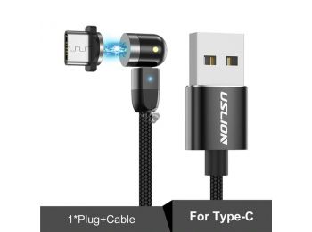 Dupla 360°-os mágneses kábel Android USB-C