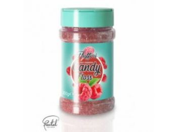 Málna ízesítésű vattacukor alapanyag 300 g