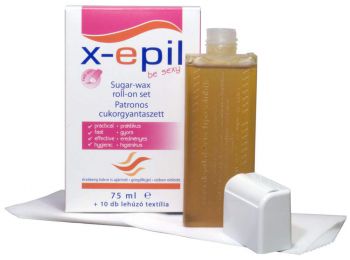 X-Epil patronos cukorgyanta + 10 db gyantelehúzó csík sze