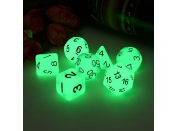 Dobókocka szett- khaki (világít a sötétben)