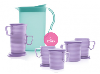Új hullám szett türkiz-lila Tupperware