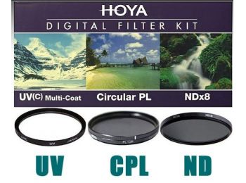 Hoya Digital Filter Kit UV,CPL,ND 49mm szűrőkkel