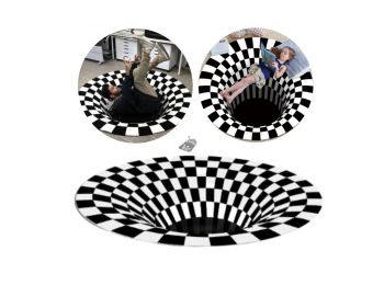 3D-s örvény térhatású szőnyeg