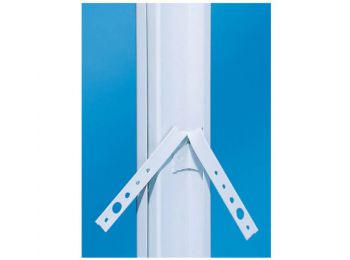 Novoferm kőműves acél saroktok fehér alapozott porszórt