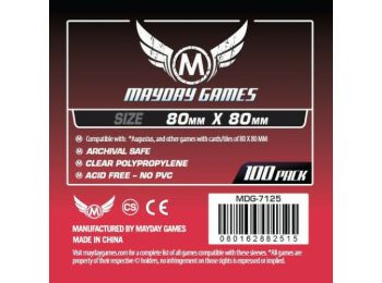 Kártyavédő tok - (50 db) - 80 mm x 80 mm - Mayday Games M