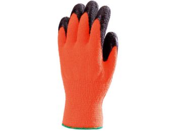 EP SZERELŐKESZTYŰ, NARANCS, TÉLI, ÉRDES LATEX TENYÉR