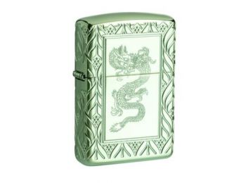 Zippo Öngyújtó,Armor® High Polish Green Elegant Dragon 4