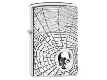 Zippo Öngyújtó, Spider Web Skull Design 29931