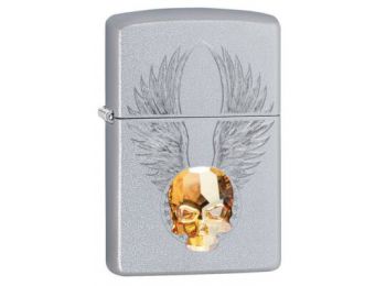 Zippo Öngyújtó, Gold Skull Design 49034