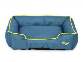 Agui Nature kutyaágy kékeszöld/sárga 60x50x17