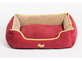 Agui Sunset Square kutyaágy piros 86x61x23