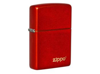 Zippo Öngyújtó,Classic Metallic Red Zippo Logo 49475ZL