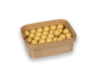 Matt arany óriás roppanós cukorgyöngy 150 g