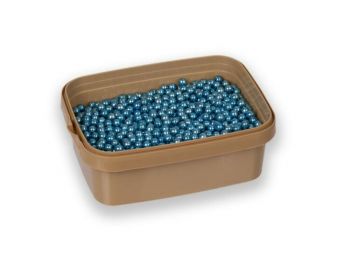 5 mm-es metál kék cukorgyöngy 20 dkg