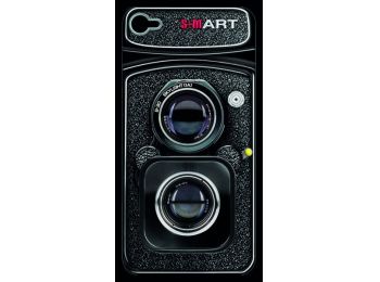 iPhone 4/4s hátlap matrica fekete