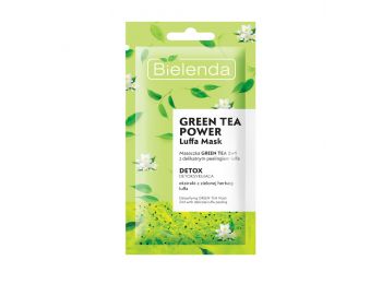 Bielenda Zöld tea méregtelenítő arcmaszk és luffa arcpeeling 2in1 8g