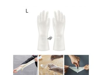 Háztartási kiszakíthatatlan gumikesztyű - L