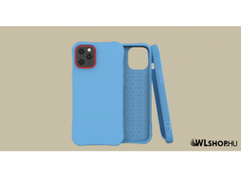 iPhone 12 Pro Max Soft Color flexibilis gél tok - Kék