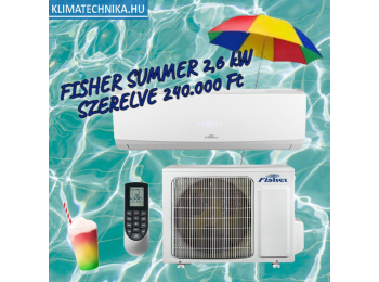 AKCIÓS FISHER SUMMER 2,5 KW SZETT + 3m szereléssel