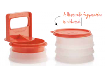 Hamburger szett piros Tupperware