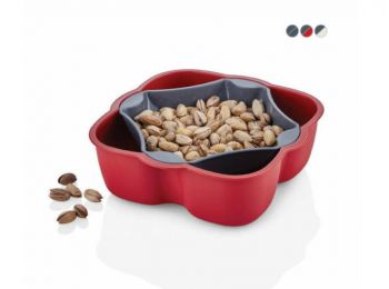 19 cm-es négyzet alakú dupla kínáló tál