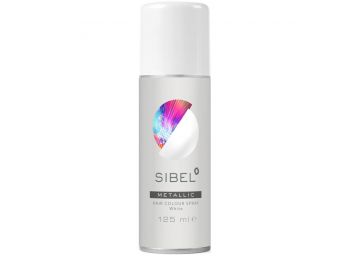 Sibel hajszínező spray metál fehér, 125 ml