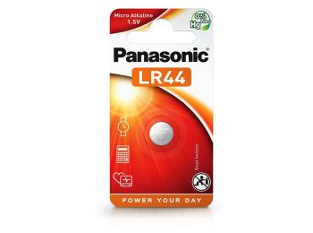 Panasonic LR44 Alkaline gombelem - 1,5V - 1 db/csomag