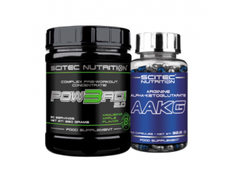 Pow3rd! 2.0 alma + AAKG (szett) Scitec Nutrition
