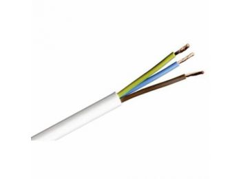 H05VV-F 3x1,0 fehér Műa szig hajlvezeték 300/500V MT