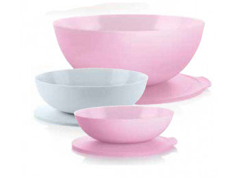 Allegra tál szett rózsaszín/gyöngyházfehér Tupperware