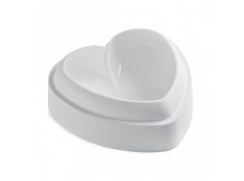 14 cm-es 3 D szilikon szív alakú sütőforma