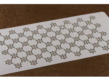 Nefelejcs mintás széles torta stencil