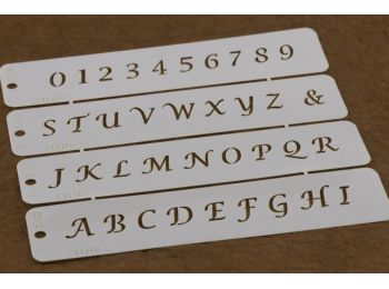 Nagybetük és számok tortastencil