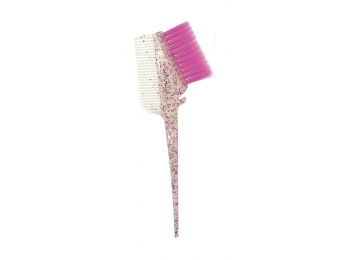 Hair Power pink csillámos fésűs hajfestő ecset