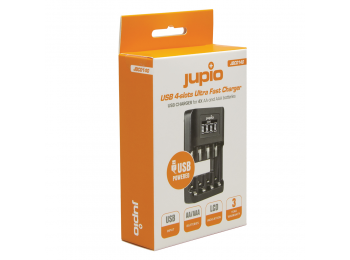 Jupio USB ultragyors elemtöltő LCD kijelzővel