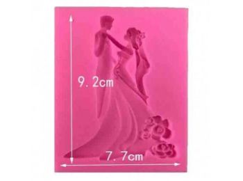 Táncoló nászpár szilikon fondant formázó