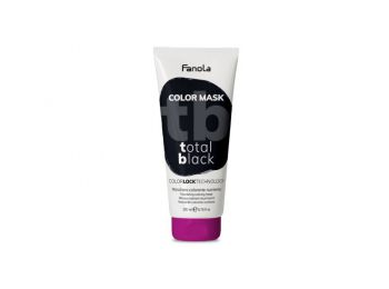 Fanola Color Mask Total Black színező hajpakolás fekete, 200 ml